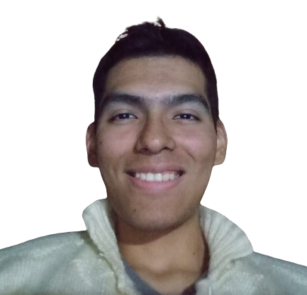 Persona con chompa crema sonriendo